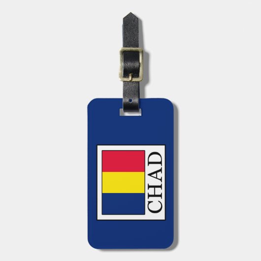 Étiquette À Bagage Tchad (Devant Vertical)