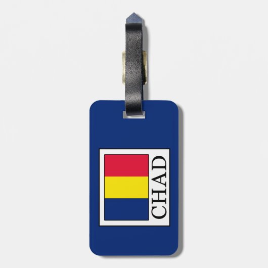 Étiquette À Bagage Tchad (Dos Vertical)