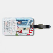 Étiquette À Bagage Tea bleu à Paris (Dos horizontal)