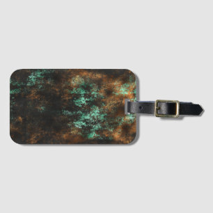 Étiquette À Bagage Teal Cooper Patina Métallisé