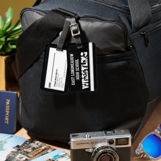 Étiquette À Bagage Team Wrestling Gear Bag (Recto & Verso)