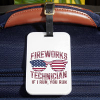Technicien de feux d'artifice 4 juillet drôle Usa