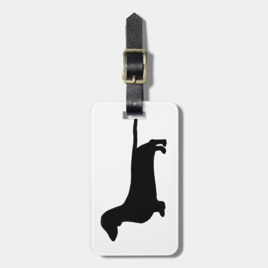 Étiquette À Bagage teckel (Devant Vertical)