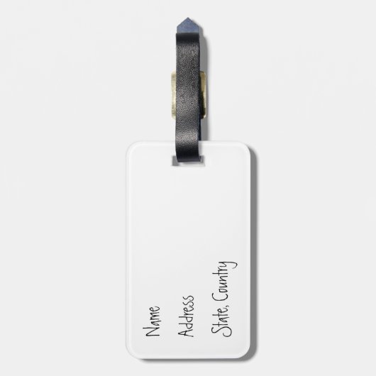 Étiquette À Bagage Teckel d'été (Dos Vertical)