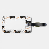 Étiquette À Bagage Teckel ou motif mignon de Doxie (Dos horizontal)