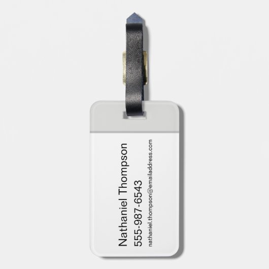 Étiquette À Bagage Ted Lasso | Lasso Bobblehead (Dos Vertical)