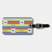 Étiquette À Bagage Ted Lasso | motif de rayures du logo d'AFC Richmon (Devant horizontal)