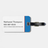 Étiquette À Bagage Ted Lasso | Playbook Pattern Il est ici, il est là (Dos horizontal)