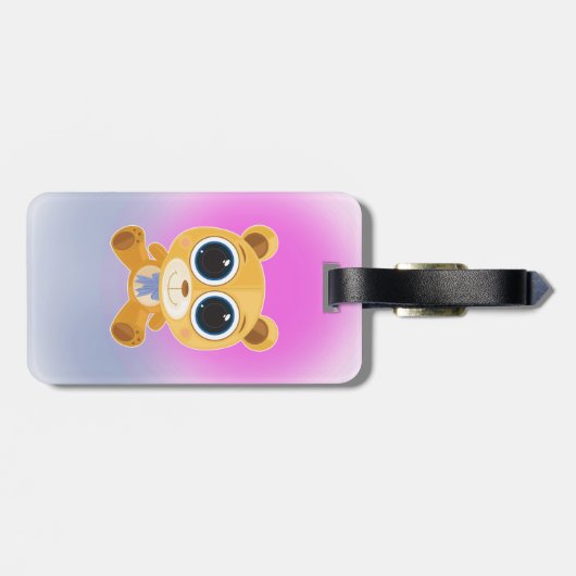 Étiquette À Bagage Teddy Bear (Dos horizontal)