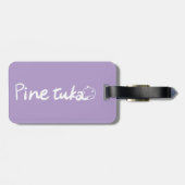 Étiquette À Bagage Teddy Bears in Lavender Field – Soft Pastel Painti (Dos horizontal)