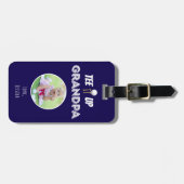 Étiquette À Bagage Tee It Up Grand-père Fête des pères photo personna (Devant horizontal)