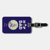 Étiquette À Bagage Tee It Up Papa Photo Fête des pères personnalisée (Devant horizontal)