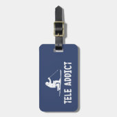 Étiquette À Bagage Tele Addict (Devant Vertical)