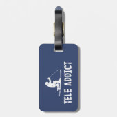 Étiquette À Bagage Tele Addict (Dos Vertical)