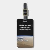 Étiquette À Bagage Tempête De Poussière À Travers Les Mers De Sable D (Devant Vertical)