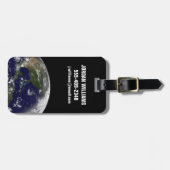Étiquette À Bagage Tempêtes Tropicales Sur La Planète Terre. (Devant horizontal)