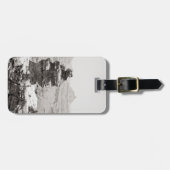 Étiquette À Bagage Temples de pierre (Devant horizontal)