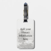 Étiquette À Bagage Temples de pierre (Dos Vertical)