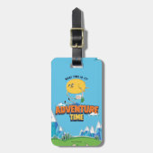Étiquette À Bagage Temps d'aventure | Jake Flottant Avec Finn (Devant Vertical)