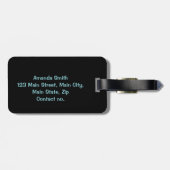 Étiquette À Bagage Temps De Voyage Plage (Dos horizontal)