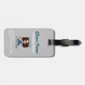 Étiquette À Bagage Temps Pour Une Poupée Voyageuse D'Aventure (Dos horizontal)