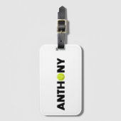 Étiquette À Bagage Tennis d'Anthony (Devant Vertical)