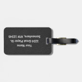 Étiquette À Bagage Tennis - Female Player and Ball Personalize (Dos horizontal)