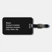 Étiquette À Bagage Tennis nommé fait sur commande (Dos horizontal)