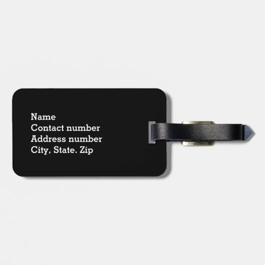 Étiquette À Bagage Tennis nommé fait sur commande (Dos horizontal)