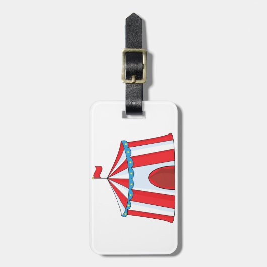 Étiquette À Bagage Tente de cirque - Marques (Devant Vertical)