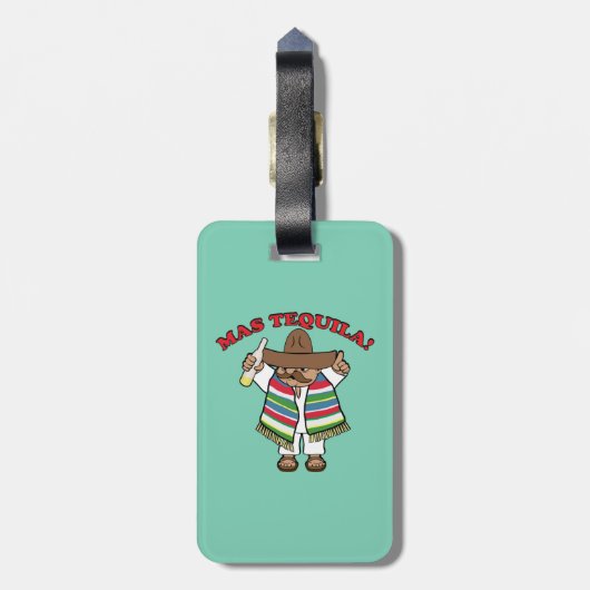 Étiquette À Bagage Tequila de MAS ! (Dos Vertical)