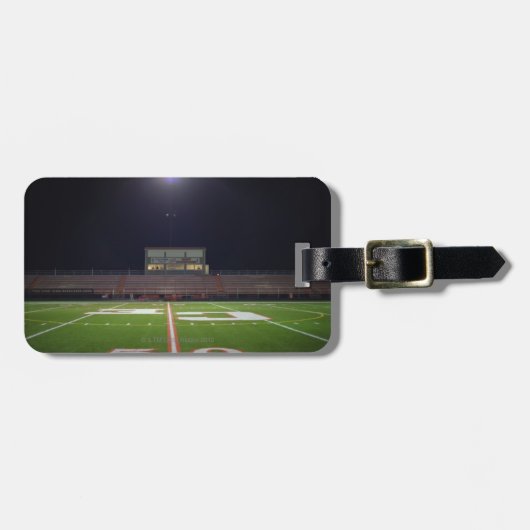 Étiquette À Bagage Terrain de football lumineux (Devant horizontal)