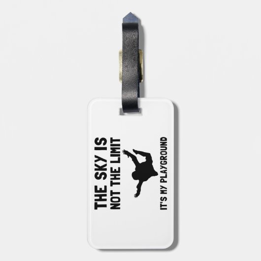 Étiquette À Bagage Terrain de jeu de Skydive (Dos Vertical)