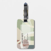 Étiquette À Bagage Terre Abstraite (Dos Vertical)