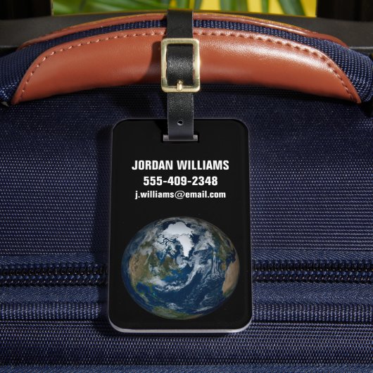 Étiquette À Bagage Terre Avec Nuages Et Glace De Mer 2 (Insitu Rectoal 2)