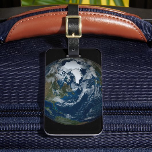 Étiquette À Bagage Terre Avec Nuages Et Glace De Mer 2 (Insitu Rectoal 2)