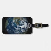 Étiquette À Bagage Terre Avec Nuages Et Glace De Mer 2 (Devant horizontal)