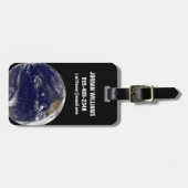 Étiquette À Bagage Terre Avec Trois Cyclones Tropicaux Dans Le Pacifi (Devant horizontal)