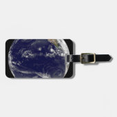 Étiquette À Bagage Terre Avec Trois Cyclones Tropicaux Dans Le Pacifi (Devant horizontal)