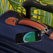 Étiquette À Bagage Terre de l'espace