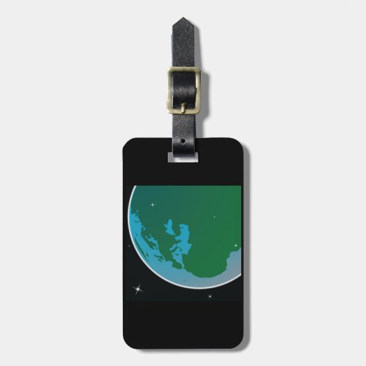 Étiquette À Bagage Terre de l'espace (Devant Vertical)