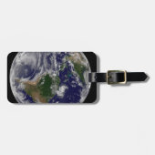 Étiquette À Bagage Terre Pleine Avec Tempêtes Tropicales Dans L'Atlan (Devant horizontal)