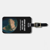 Étiquette À Bagage Terre Pleine De L'Espace Au-Dessus Du Continent Af (Devant horizontal)