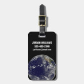 Étiquette À Bagage Terre Pleine Montrant Diverses Tempêtes Tropicales (Devant Vertical)