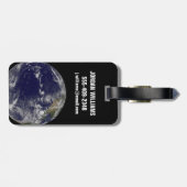 Étiquette À Bagage Terre Pleine Montrant Diverses Tempêtes Tropicales (Dos horizontal)