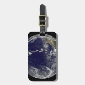 Étiquette À Bagage Terre Pleine Montrant Diverses Tempêtes Tropicales (Devant Vertical)