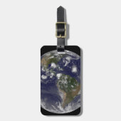 Étiquette À Bagage Terre Pleine Montrant Les Tempêtes Tropicales Dans (Devant Vertical)