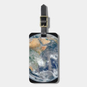 Étiquette À Bagage Terre Pleine Montrant L'Hémisphère Est. (Devant Vertical)