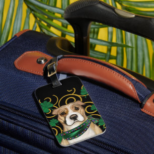 ÉTIQUETTE À BAGAGE TERRIER AMÉRICAIN DU STAFFORDSHIRE