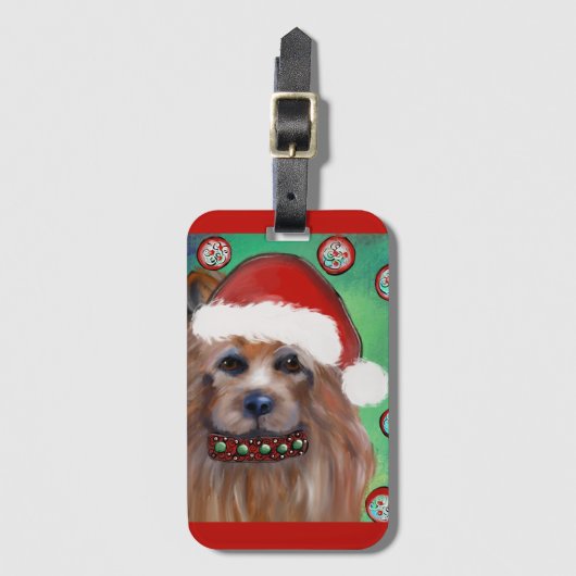 ÉTIQUETTE À BAGAGE TERRIER AUSTRALIEN (Devant Vertical)